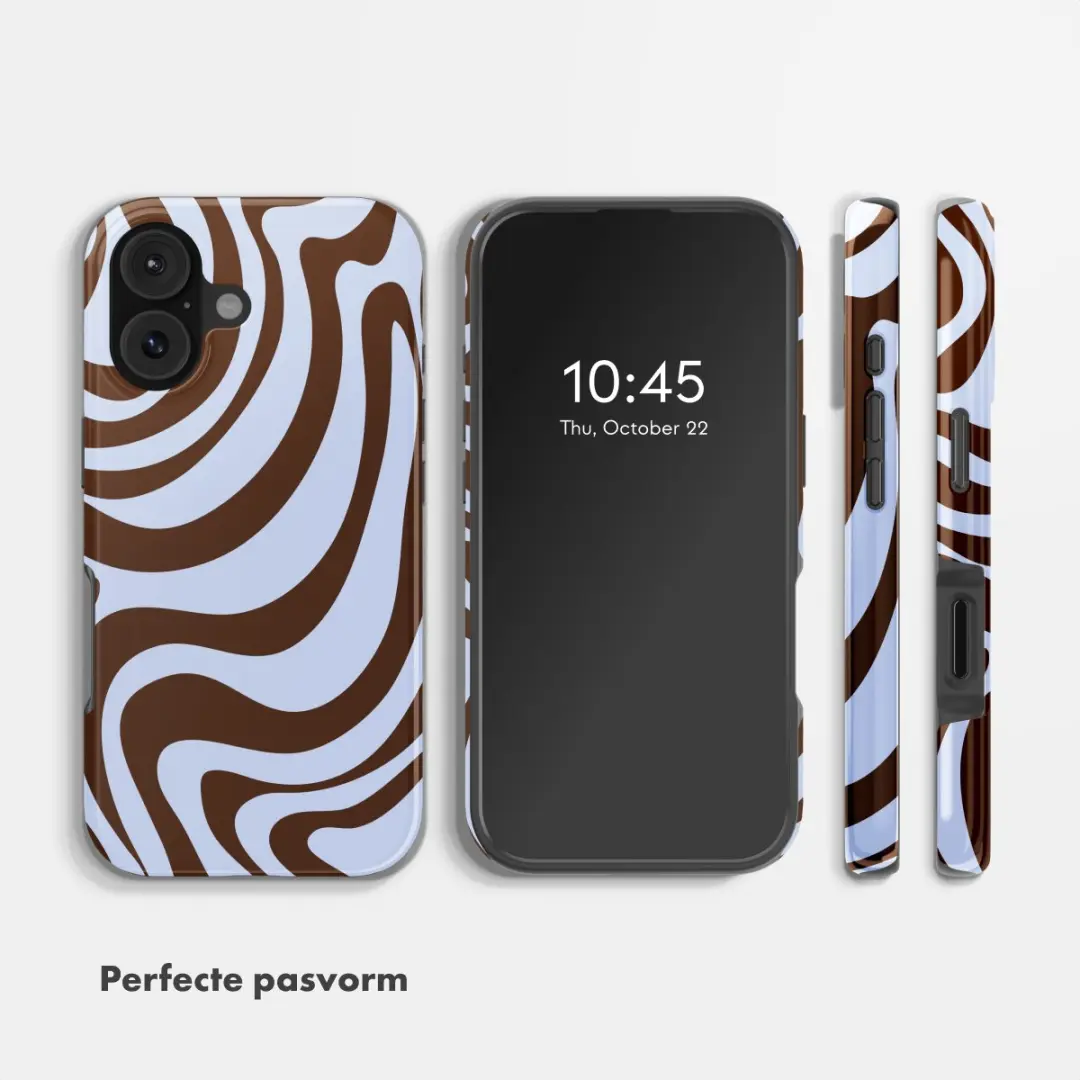 Selencia Hoesje iPhone 17 Dream Swirl Chocolate - MagSafe