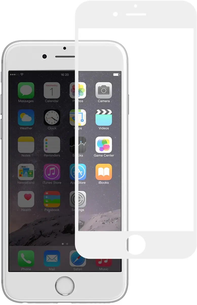 Moshi iVisor XT Screenprotector iPhone 6/6s - 1 Stuk - Transparant/Wit - afbeelding 6 van 6