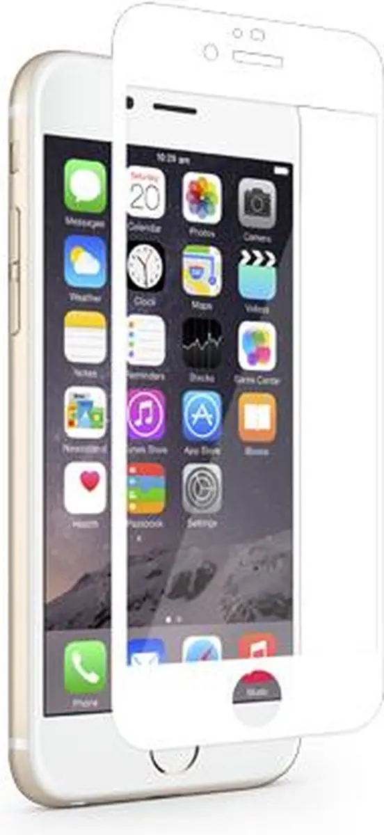 Moshi iVisor XT Screenprotector iPhone 6/6s - 1 Stuk - Transparant/Wit