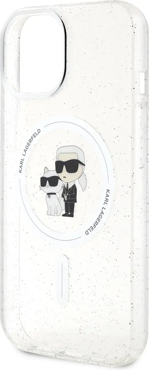 Karl Lagerfeld iPhone 15 Plus Backcase - Effen Transparant - TPU