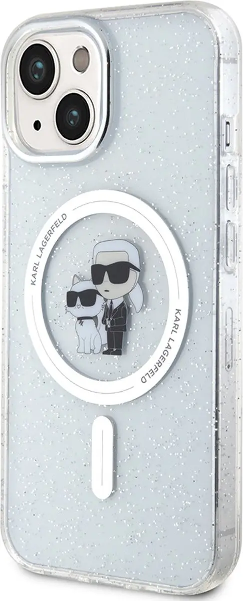 Karl Lagerfeld iPhone 15 Plus Backcase - Effen Transparant - TPU