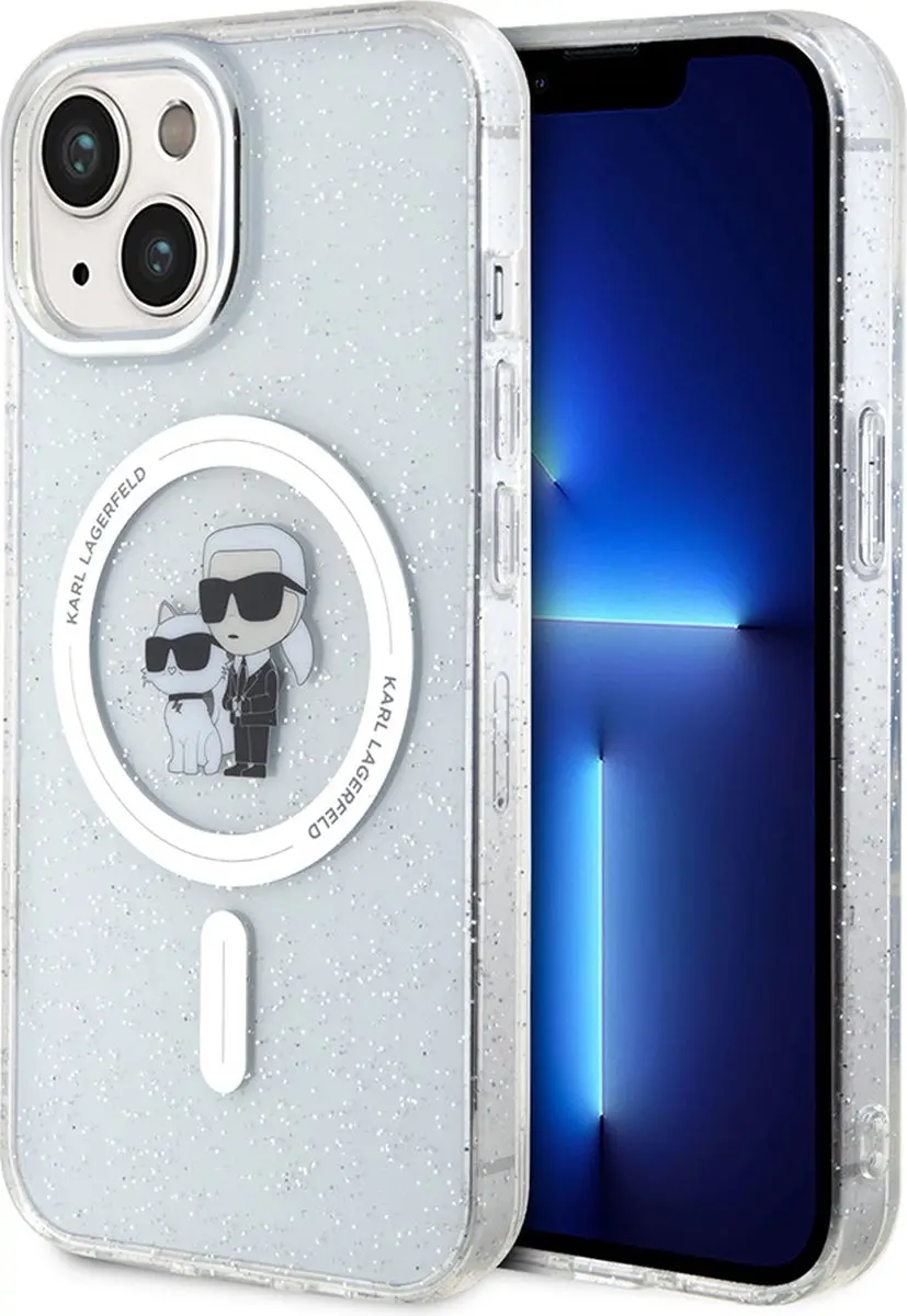 Karl Lagerfeld iPhone 15 Plus Backcase - Effen Transparant - TPU - afbeelding 6 van 6