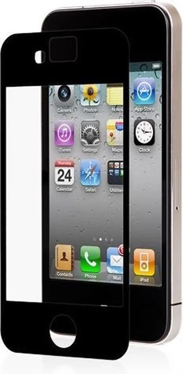 Moshi Screenprotector iPhone 4/4S - Anti-reflectie Zwart - afbeelding 6 van 6