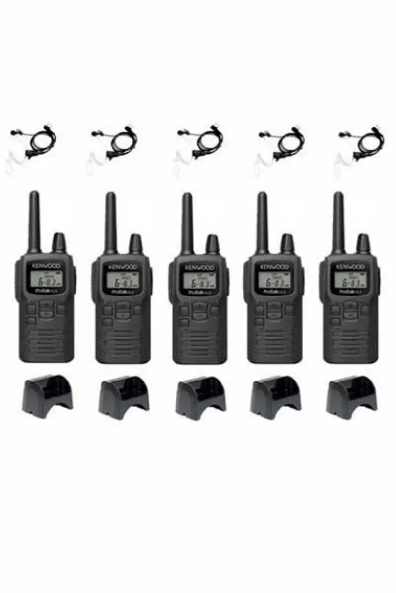 Kenwood PKT-300 ProTalk XLS PMR446 Portofoons - 5 Stuks - Zwart - afbeelding 6 van 6