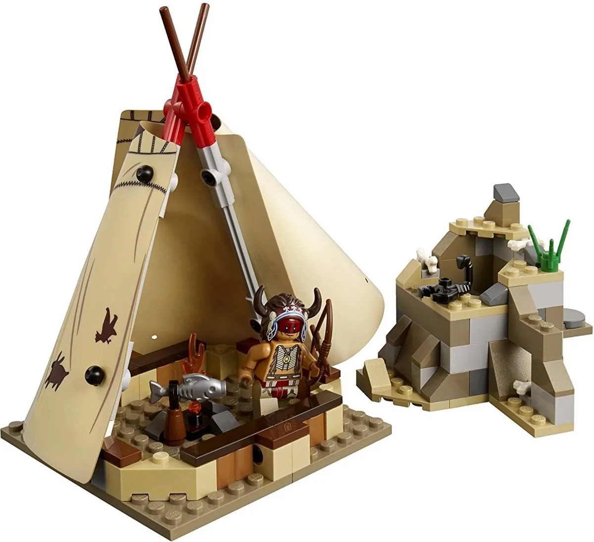 LEGO The Lone Ranger Comanche Kamp 79107 - 3 Minifiguren - afbeelding 6 van 6