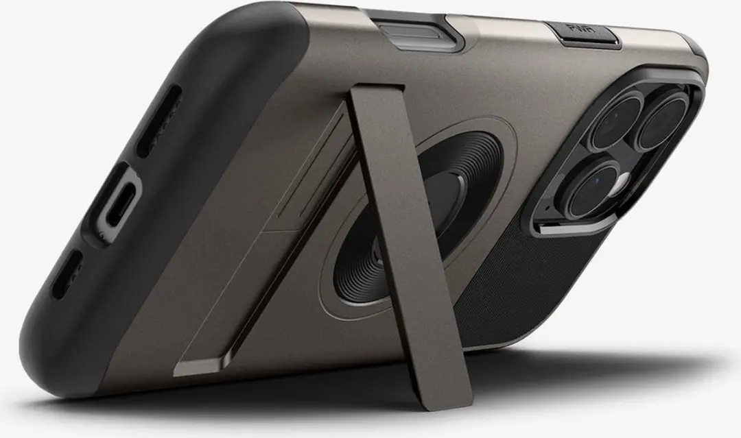 Spigen Slim Armor MagFit iPhone 16 Pro Max Hoes - Grijs - ACS08033