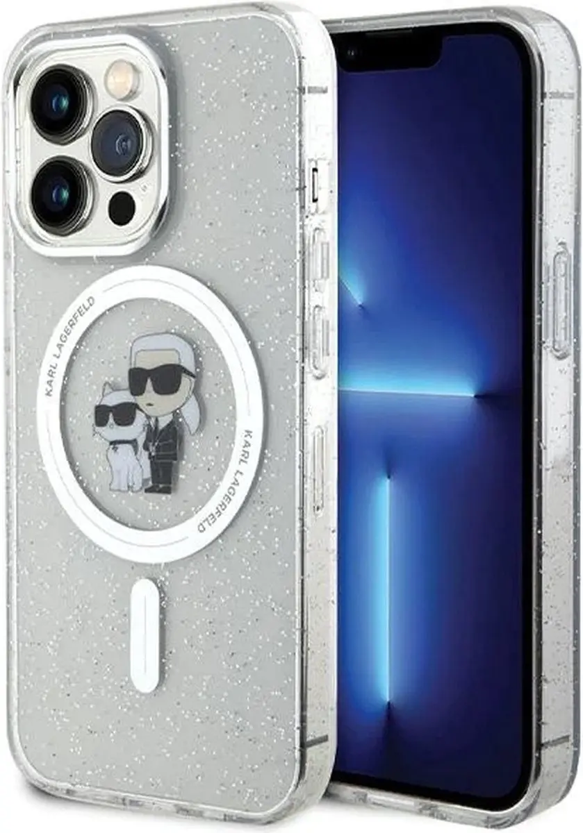 Karl Lagerfeld iPhone 13 Pro Karl&Choupette Glitter MagSafe
