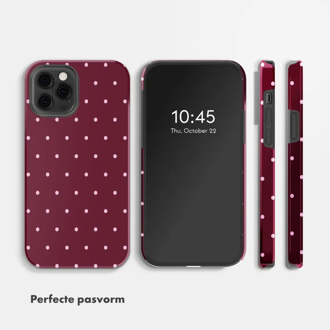 Selencia Hoesje iPhone 12 Pro - Donkerrood
