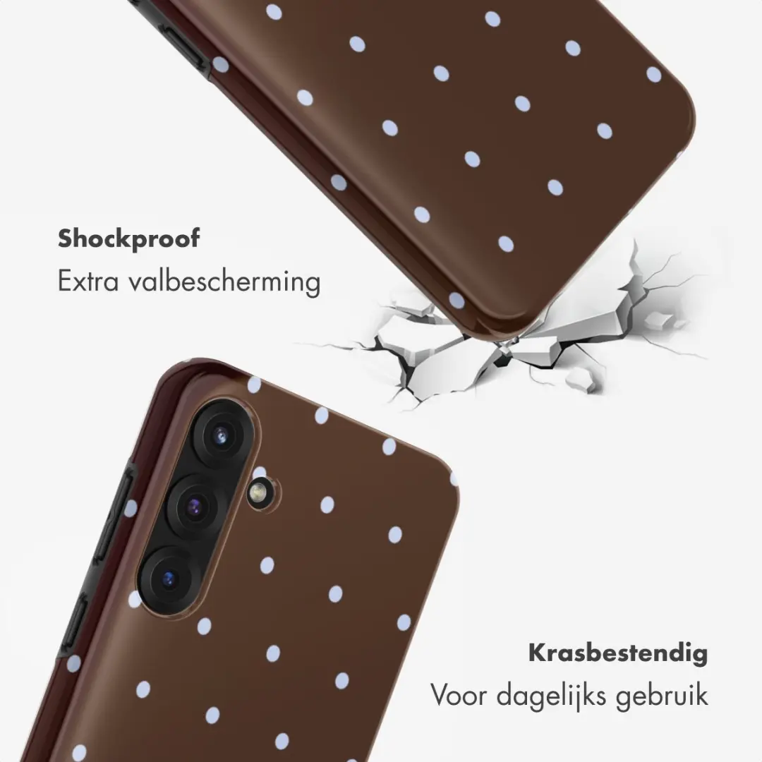 Selencia Hoesje Samsung Galaxy S25 FE - Backcover Bruin