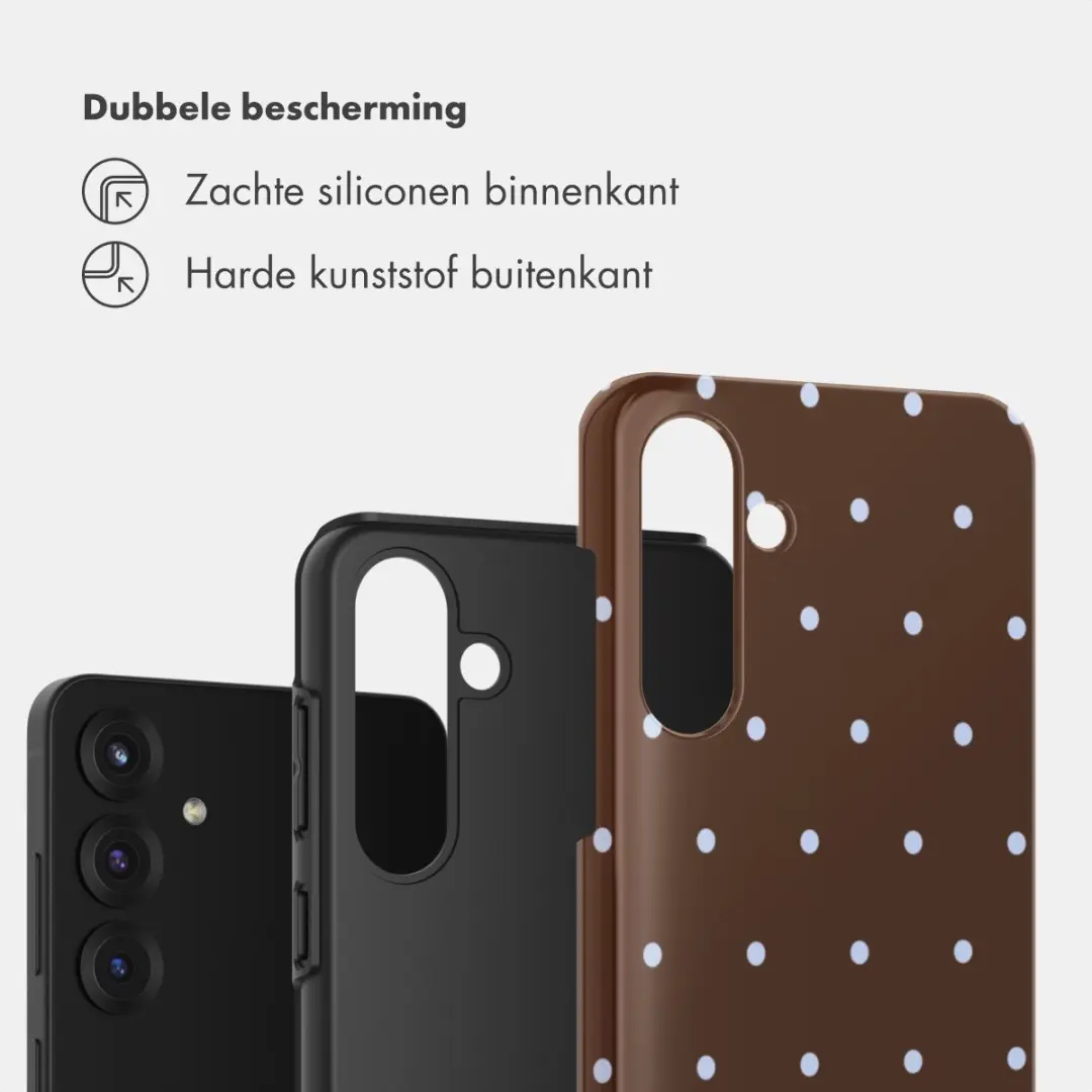 Selencia Hoesje Samsung Galaxy S25 FE - Backcover Bruin