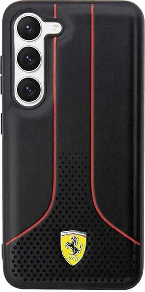 Ferrari Perforated Back Case - Samsung Galaxy S23 - Zwart - afbeelding 6 van 6