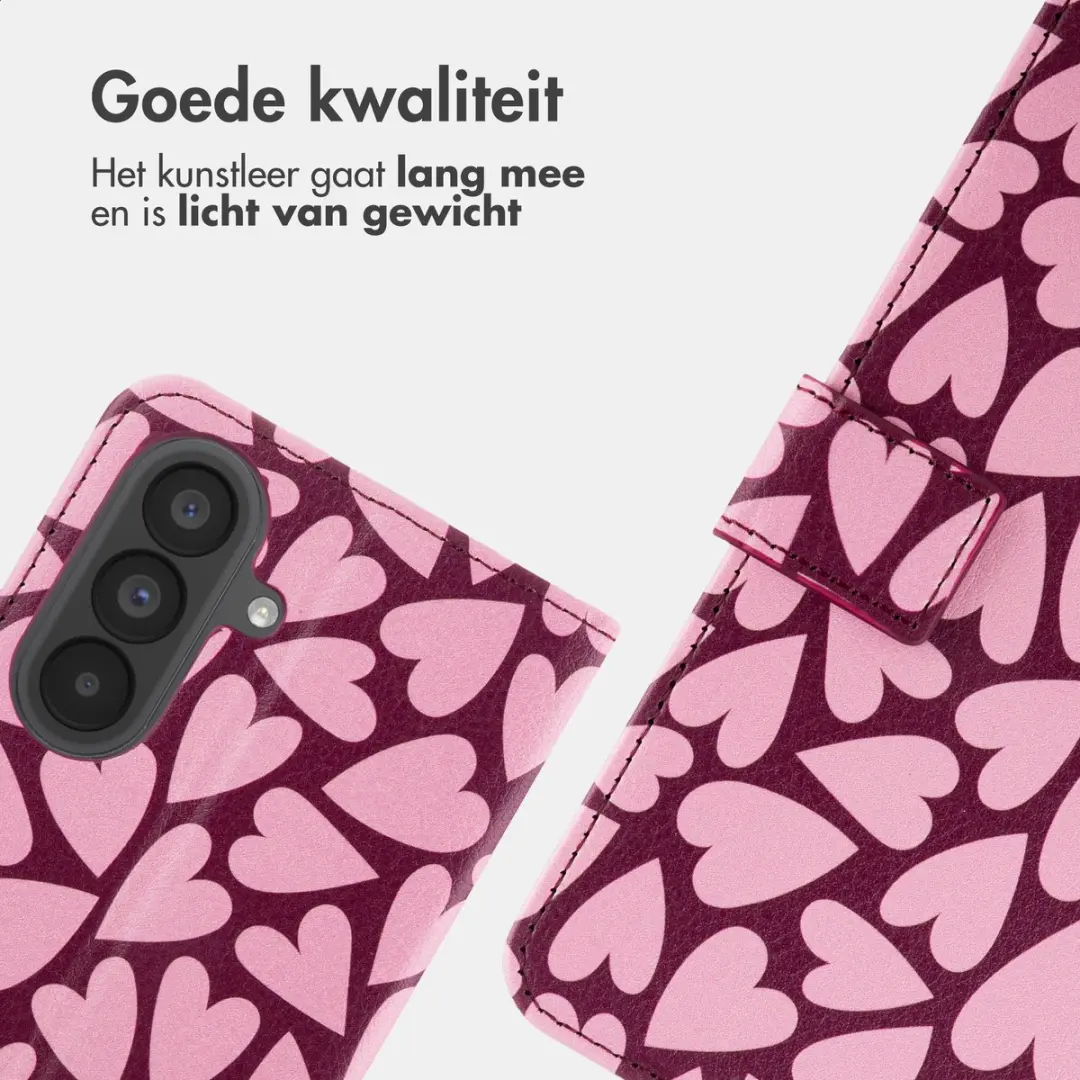 Imoshion Galaxy A37 Hoesje - 3 Pasjes - Hearty Blush