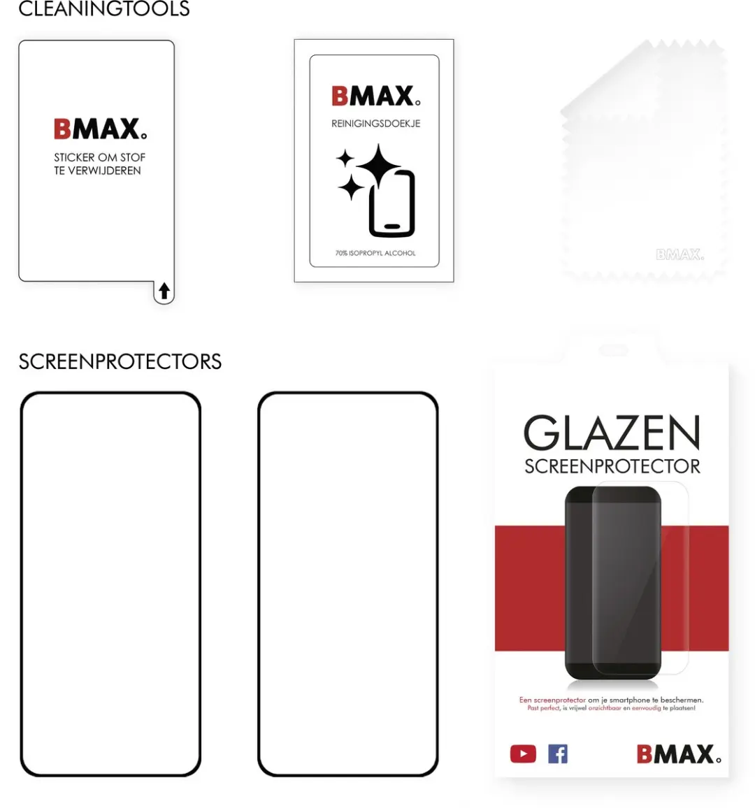 BMAX Samsung Galaxy A36 Screenprotector - 2 Stuks