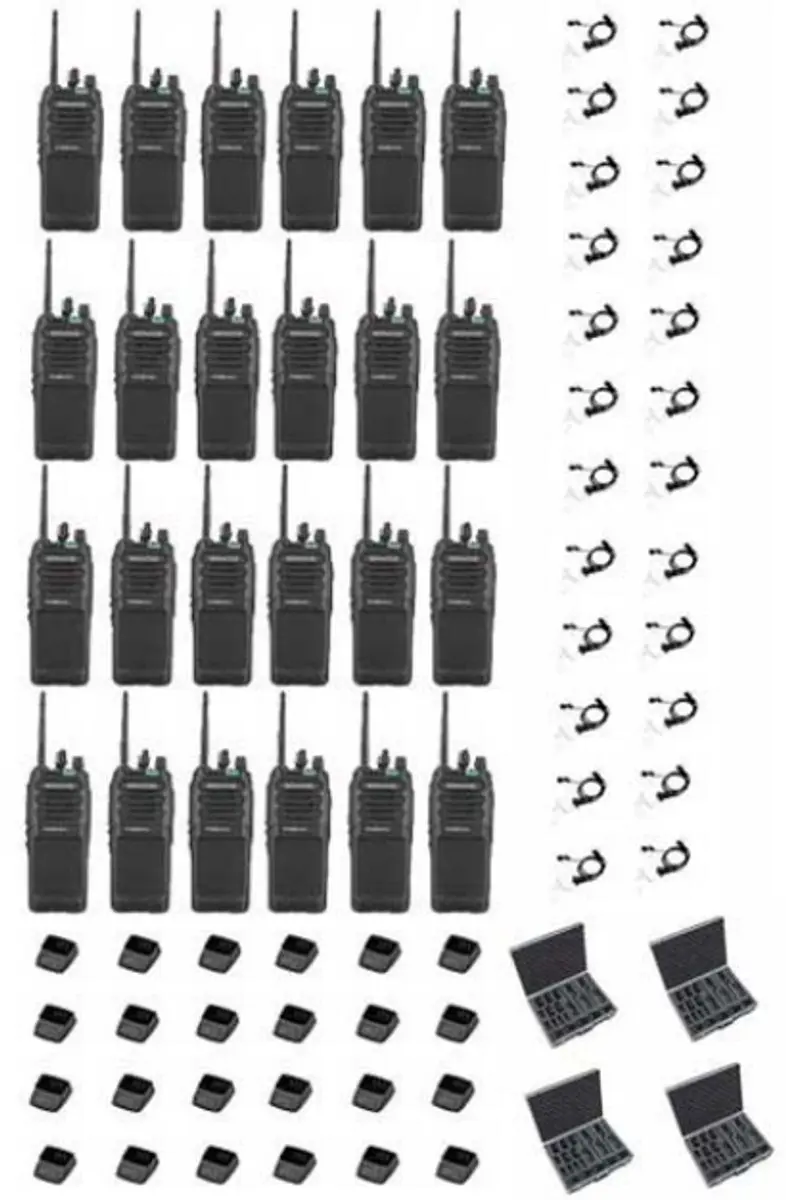 Kenwood TK-3701D Portofoon Set - 20 Stuks - Zwart