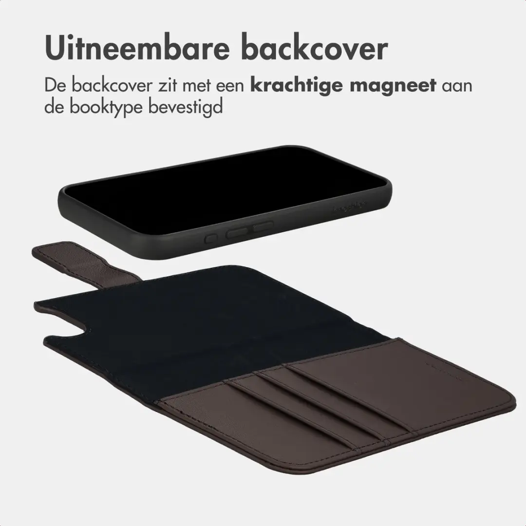 Imoshion iPhone 17/16 Hoesje 2-in-1 Bookcase - Bruin