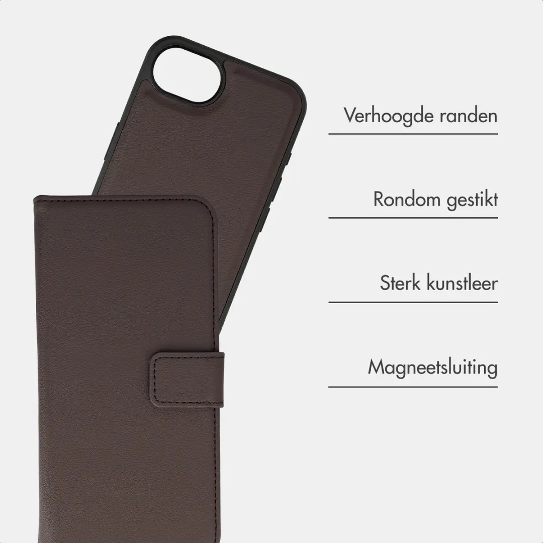 Imoshion iPhone 17/16 Hoesje 2-in-1 Bookcase - Bruin