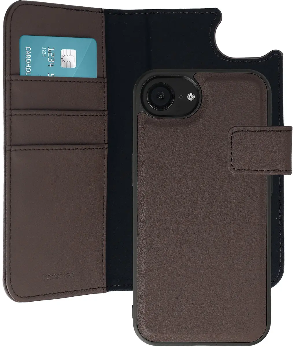Imoshion iPhone 17/16 Hoesje 2-in-1 Bookcase - Bruin