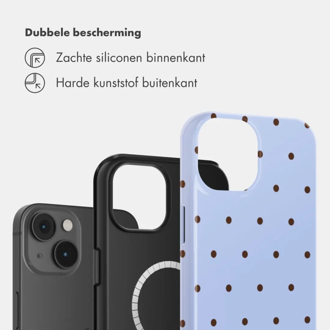 Selencia Hoesje iPhone 14 - Lichtblauw MagSafe