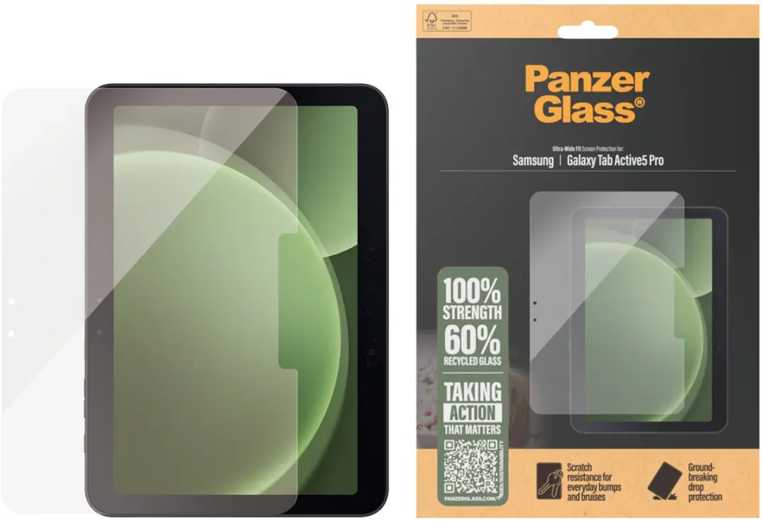 PanzerGlass Screen Protector PG59723 Samsung Galaxy Tab Active5 Pro - Transparant - afbeelding 4 van 4