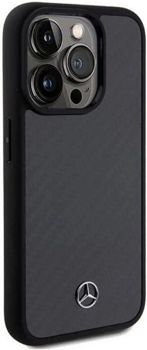 Mercedes-Benz Carbon Back Case iPhone 15 Pro Max - Zwart