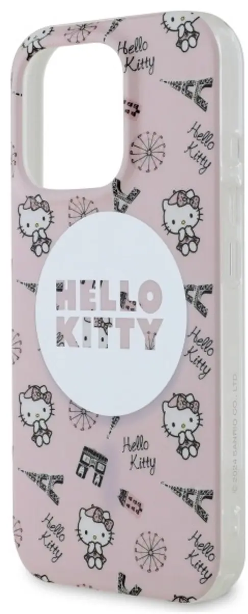 Hello Kitty iPhone 16 Pro MagSafe Hoesje - All Over Paris