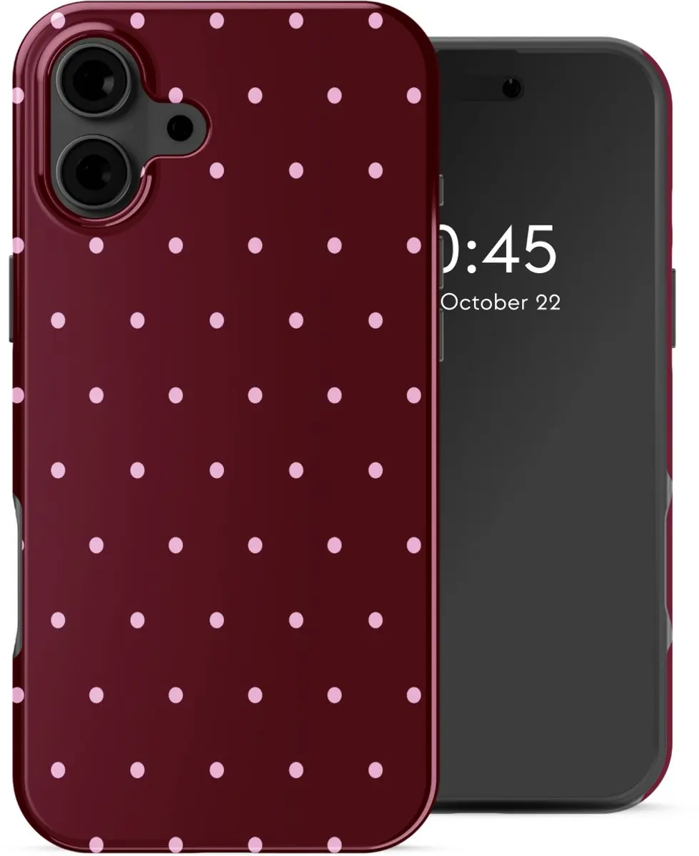Selencia Hoesje iPhone 16 Backcover Happy Dots