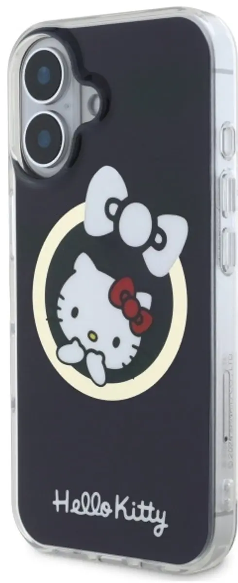 Hello Kitty Telefoonhoesje iPhone 16 MagSafe - HKHMP16SHFLBK - Zwart - afbeelding 6 van 6