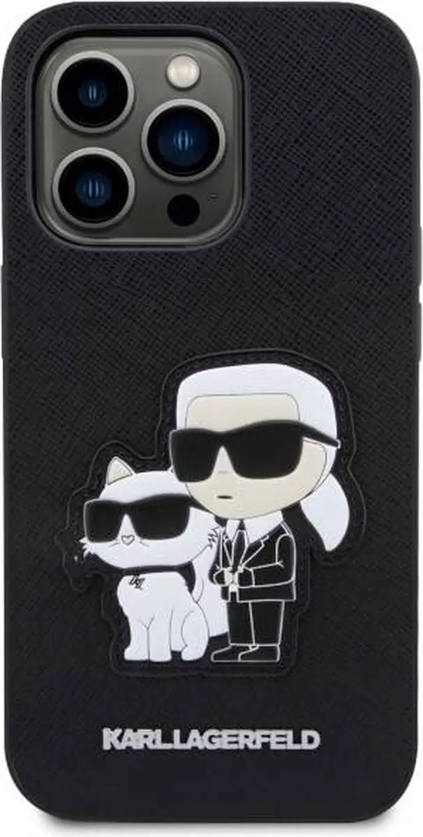 Karl Lagerfeld KLHCP14XSANKCPK iPhone 14 Pro Max Hoes - Zwart