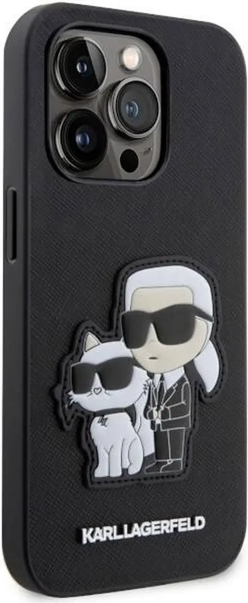 Karl Lagerfeld KLHCP14XSANKCPK iPhone 14 Pro Max Hoes - Zwart