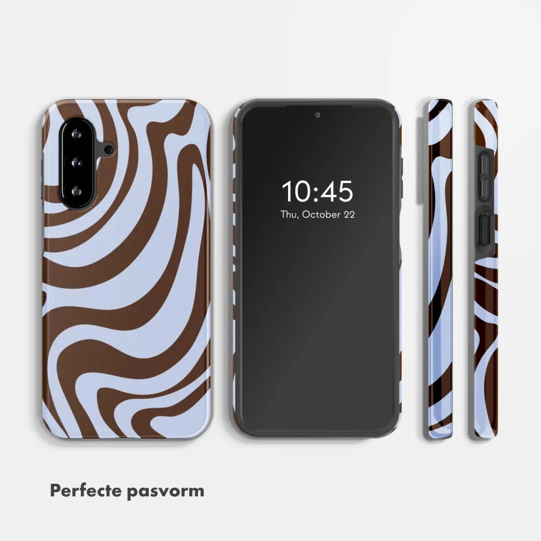 Selencia Hoesje Samsung Galaxy A17 Dream Swirl Chocolate