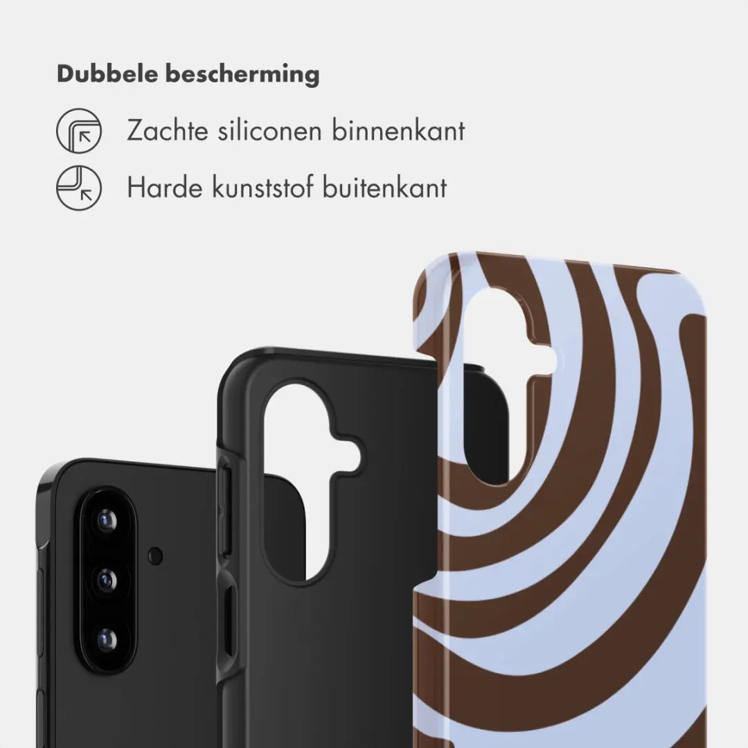 Selencia Hoesje Samsung Galaxy A17 Dream Swirl Chocolate