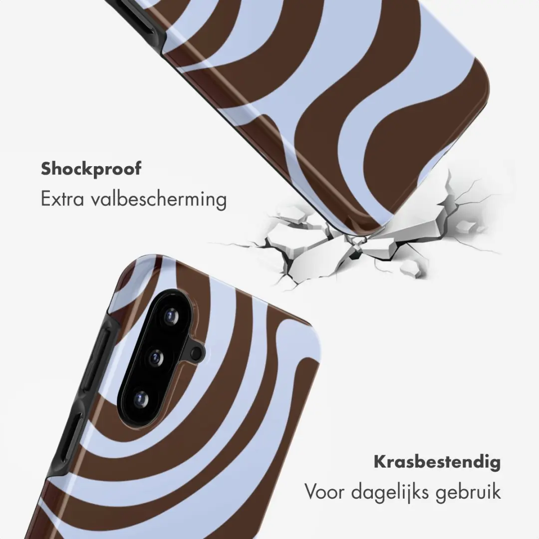 Selencia Hoesje Samsung Galaxy A17 Dream Swirl Chocolate