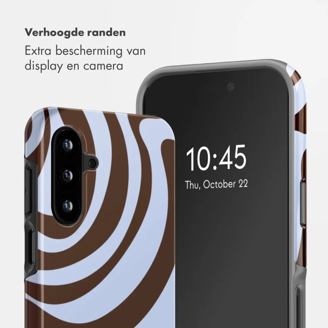 Selencia Hoesje Samsung Galaxy A17 Dream Swirl Chocolate
