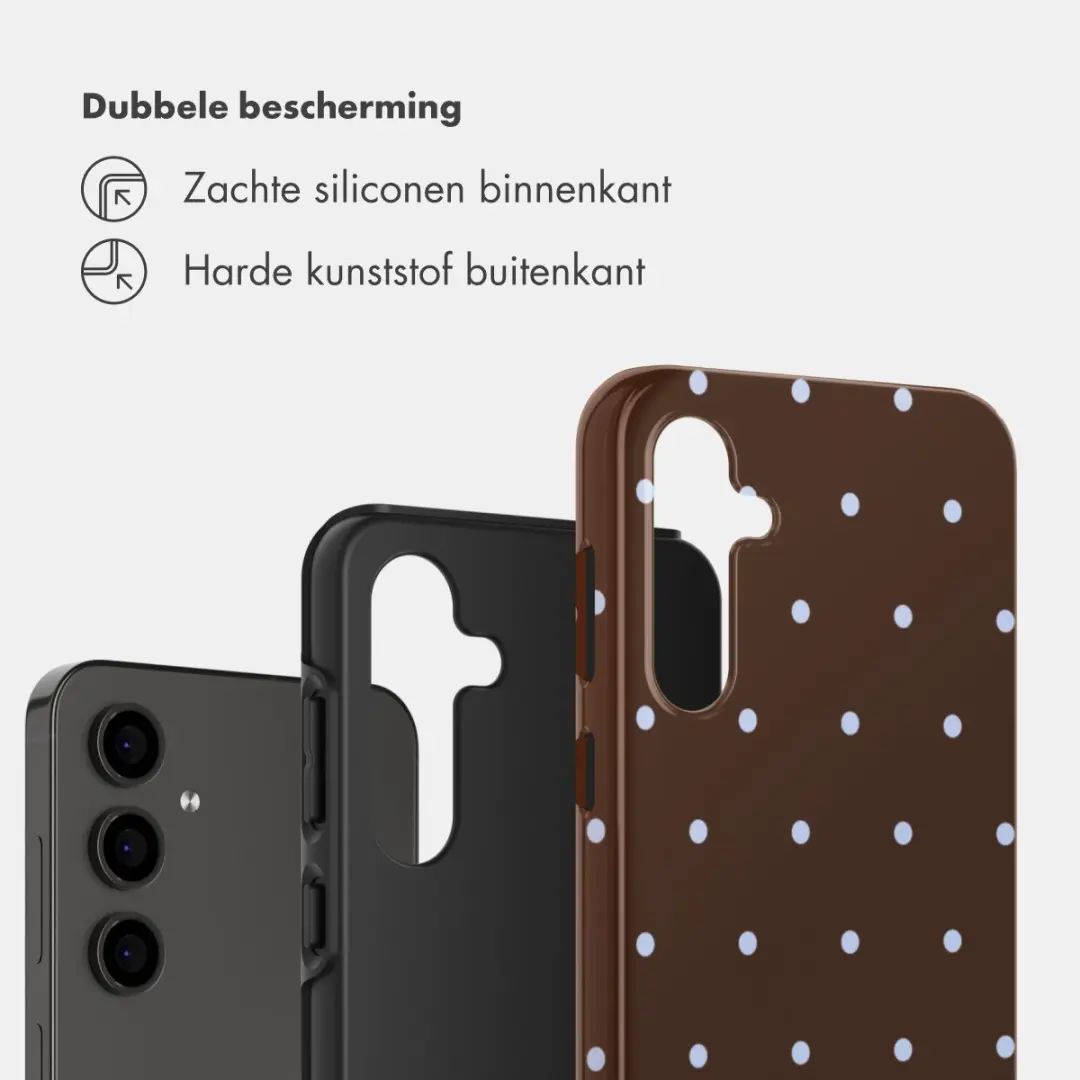 Selencia Hoesje Samsung Galaxy S24 FE Backcover Bruin