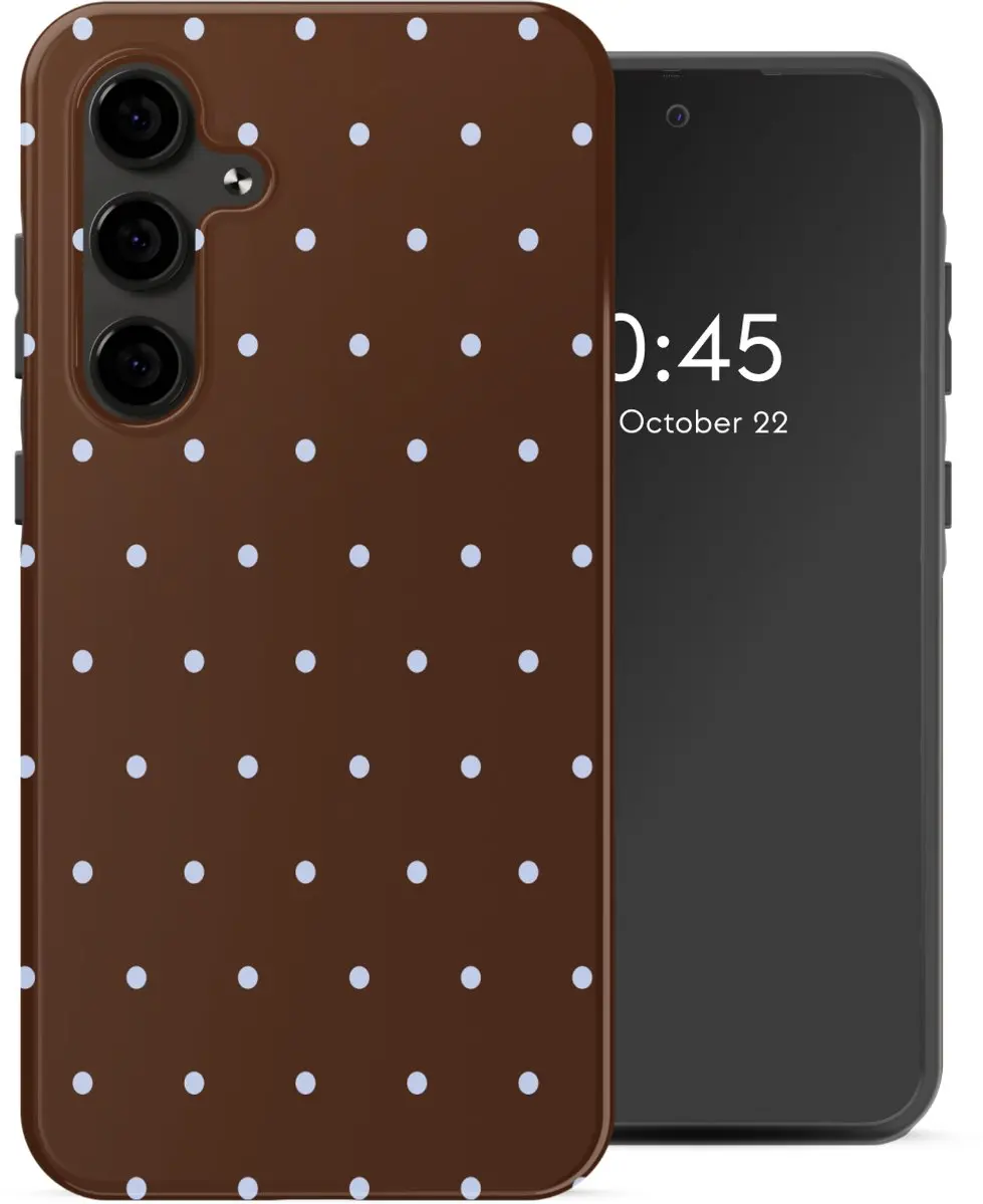 Selencia Hoesje Samsung Galaxy S24 FE Backcover Bruin
