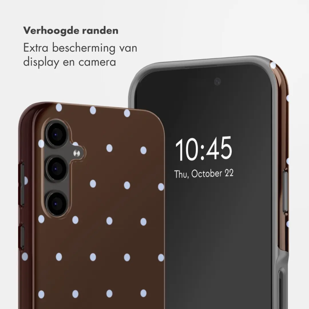 Selencia Hoesje Samsung Galaxy S24 FE Backcover Bruin