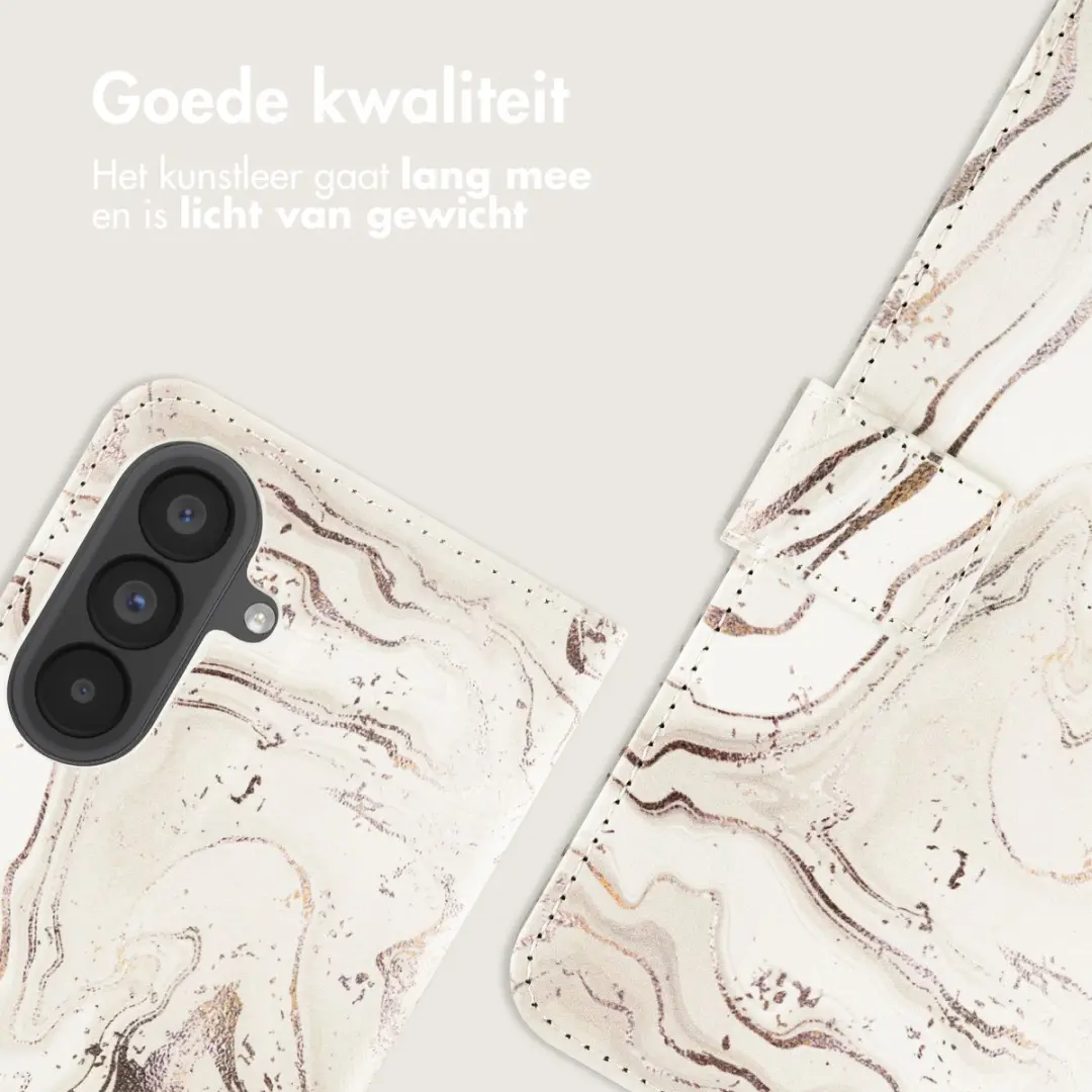 Imoshion Galaxy A57 Hoesje Sandy Marble - 3 Pasjes - afbeelding 2 van 5