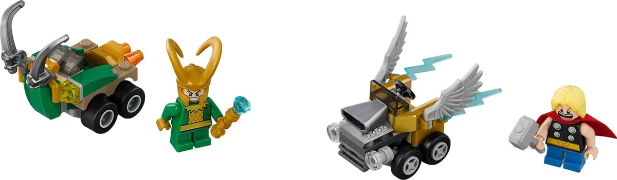 LEGO Super Heroes Mighty Micros Thor vs. Loki 76091 - 79 Stukken - afbeelding 2 van 6