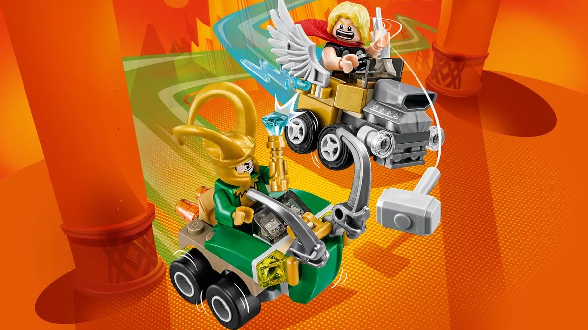 LEGO Super Heroes Mighty Micros Thor vs. Loki 76091 - 79 Stukken - afbeelding 3 van 6
