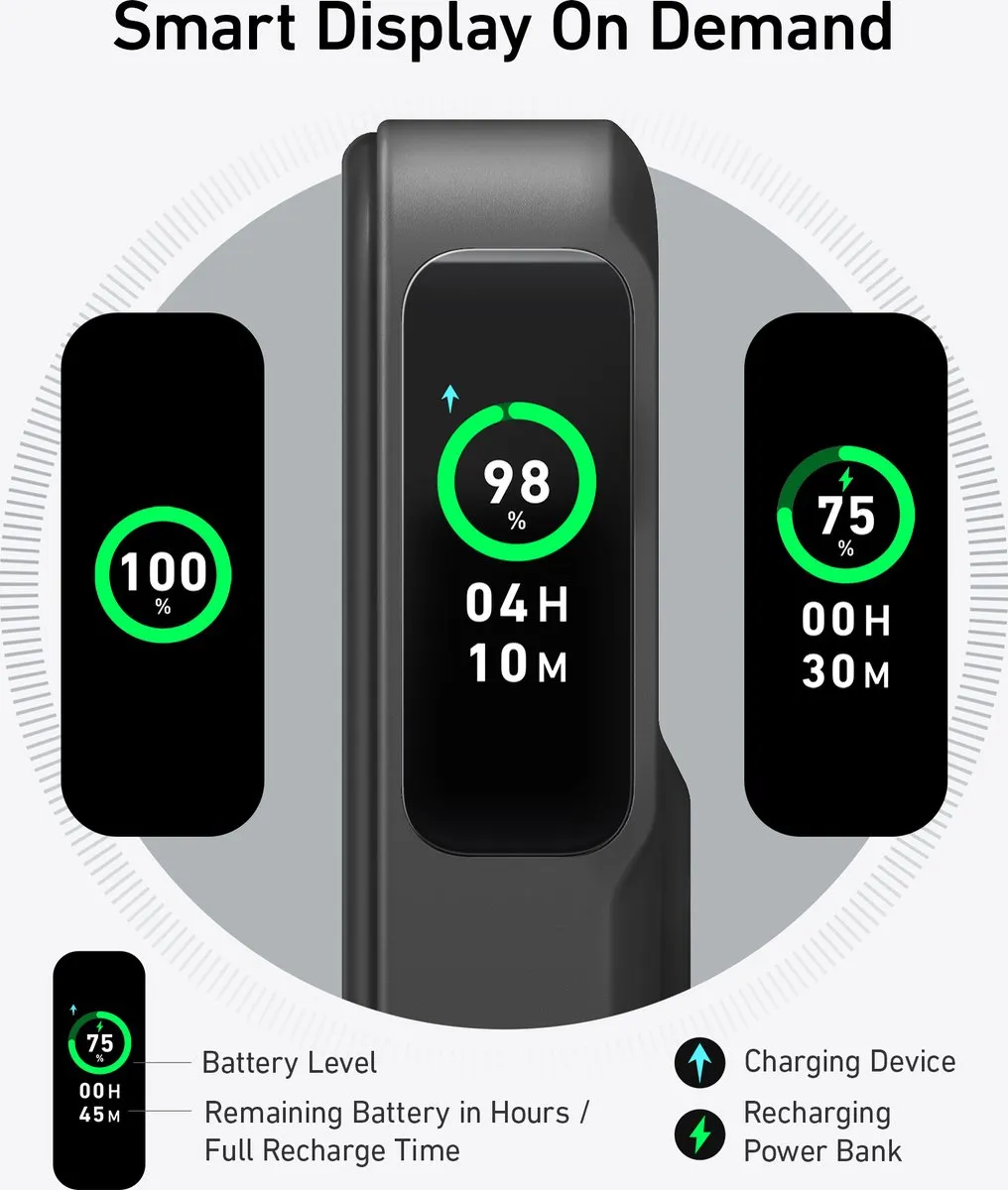 Anker MagGo Power Bank A1654G11 - 10.000mAh - 15W - Zwart - afbeelding 6 van 6