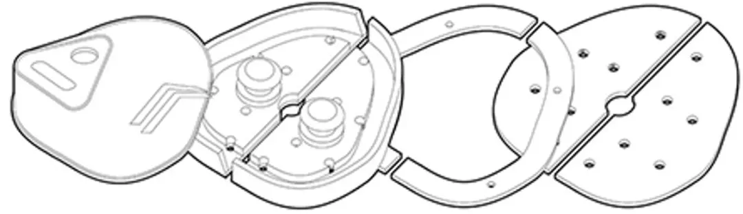 Lampa Bedrijfswagen Slot - 6 Fixatiepunten - Zilver