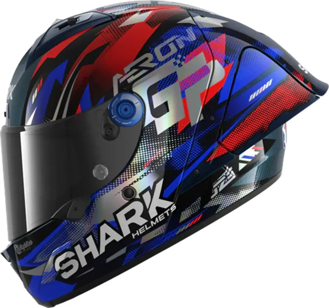 Shark Aeron-GP Fim Racing #1 Zarco Victory 2025 Helm - XL - Blauw