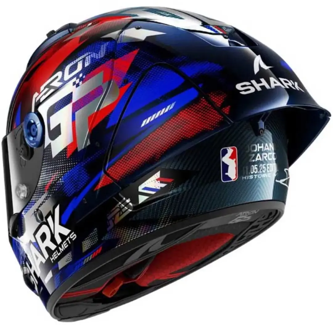 Shark Aeron-GP Fim Racing #1 Zarco Victory 2025 Helm - XL - Blauw
