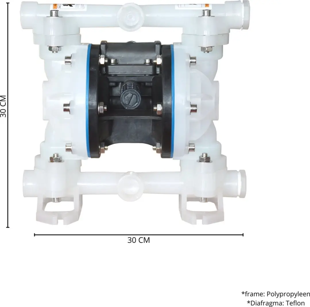 TETRA TDPK-15 PP/T Pneumatische Membraanpomp - Wit