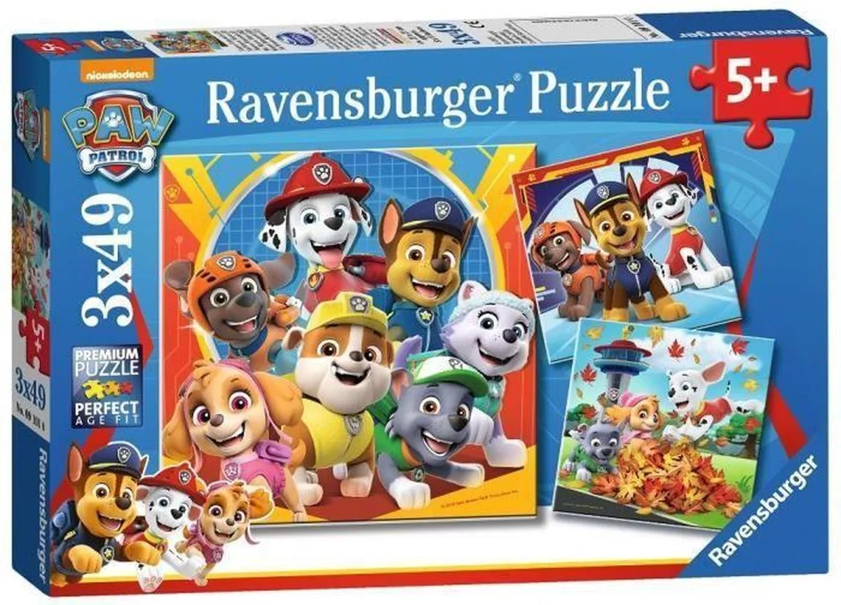 Ravensburger PAW Patrol 3x49 Puzzels