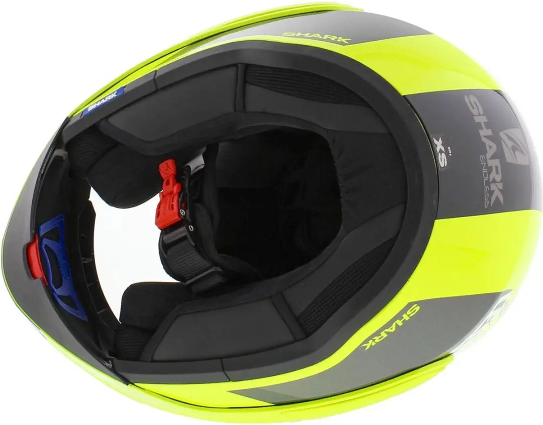 Shark Evo ES Endless Motorhelm - Maat XS - Geel/Zwart/Zilver - afbeelding 6 van 6