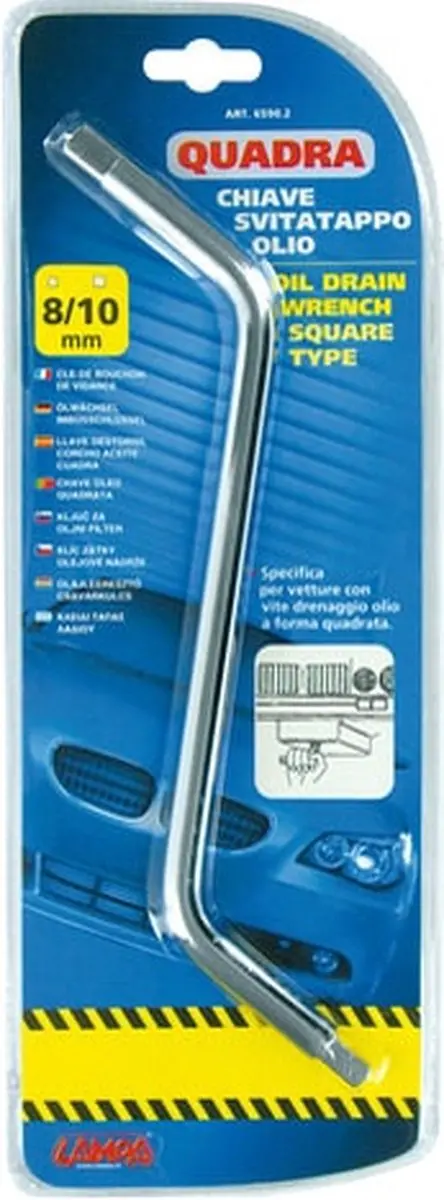 Lampa Quadra Olieaftapsleutel 8/10mm - Chroom