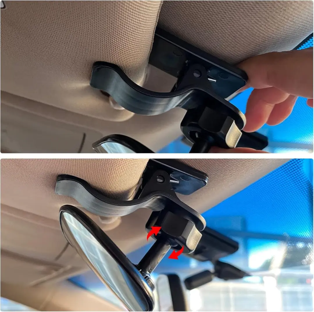 ECTEATOY Auto Achterbankspiegel Baby 360° - Zwart