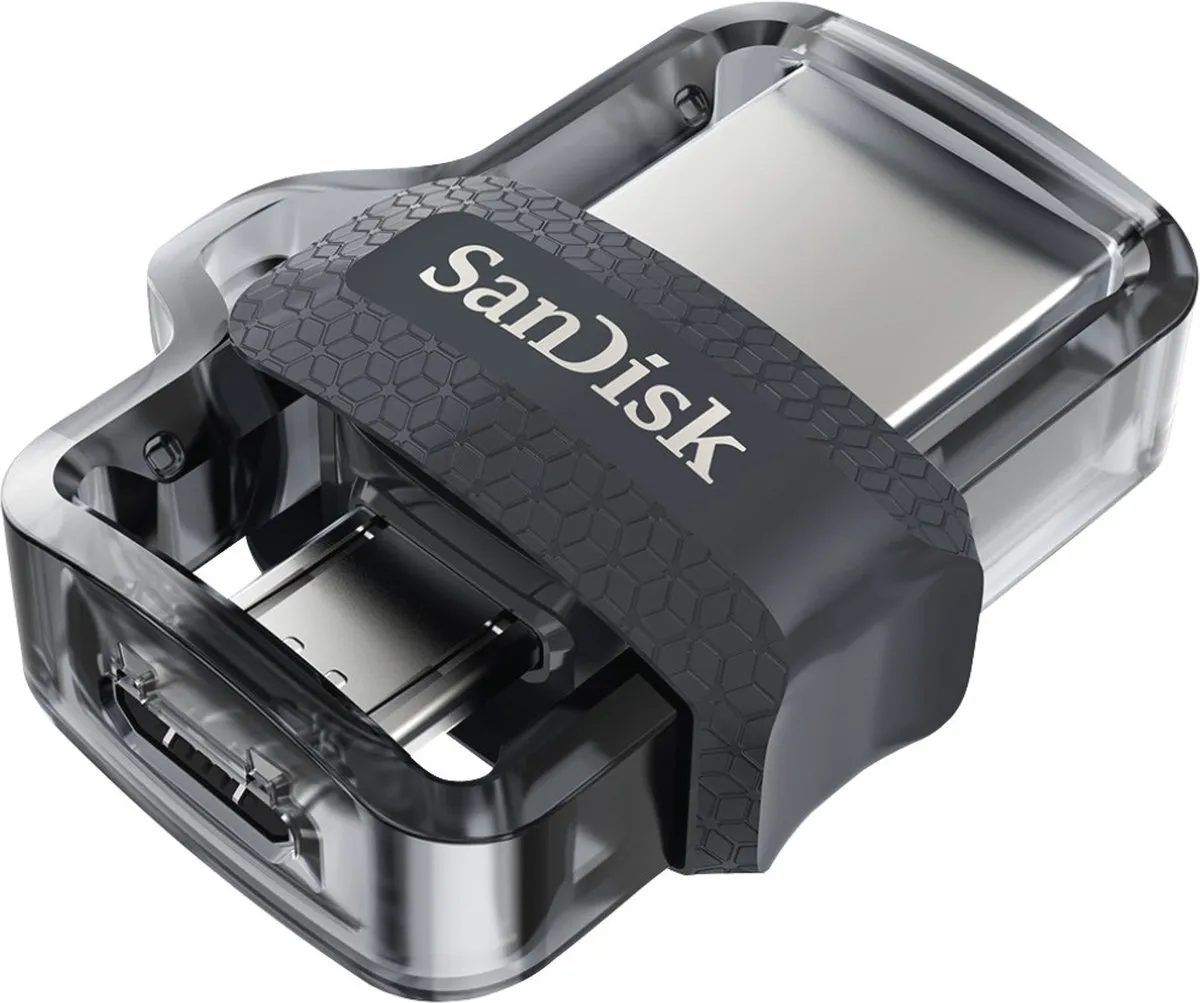 SanDisk Ultra Dual Drive m3.0 USB-stick 256GB - Micro