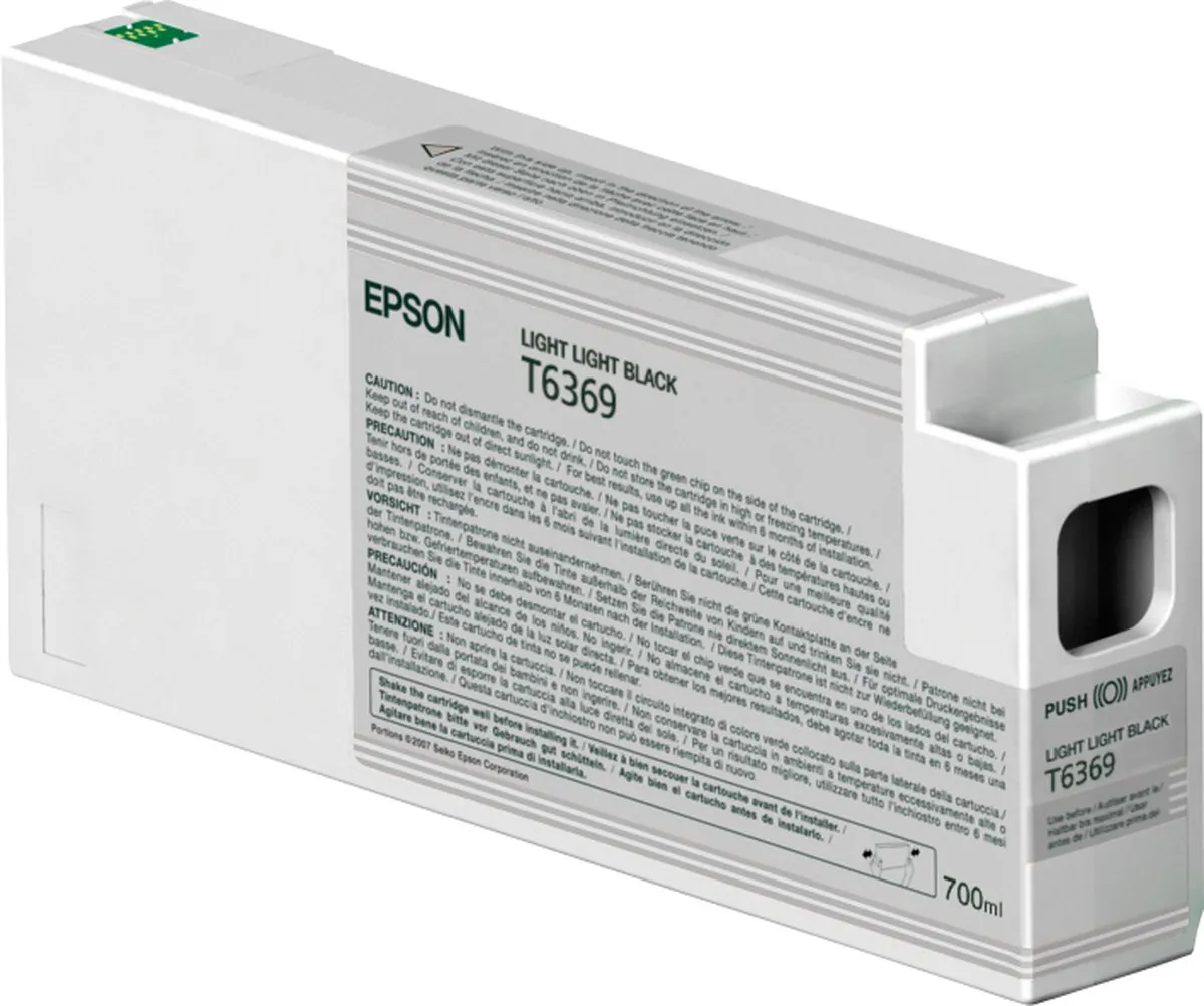 Epson T6369 Inktcartridge Licht Zwart - 700ml
